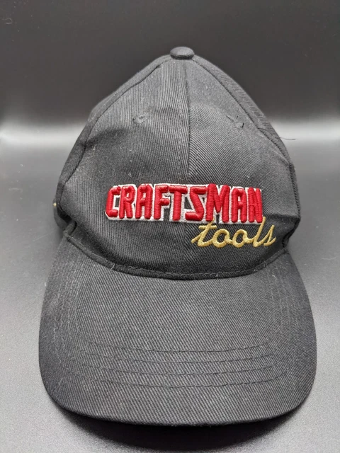 Craftsman Tools Men's adjustable baseball cap strap back dad hat Black