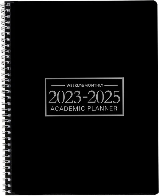 OFFICE PLANNER JULY 2023 June 2025 Monthly Calendar 9 x 11, Black £