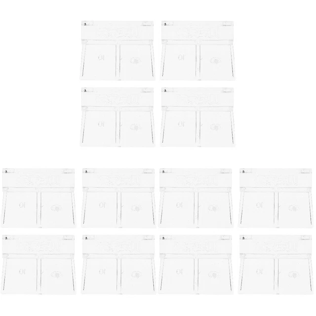 12 Pcs Aquarium Lid Clips Fish Tank Cover Bracket Aquarium Accessories Acrylic
