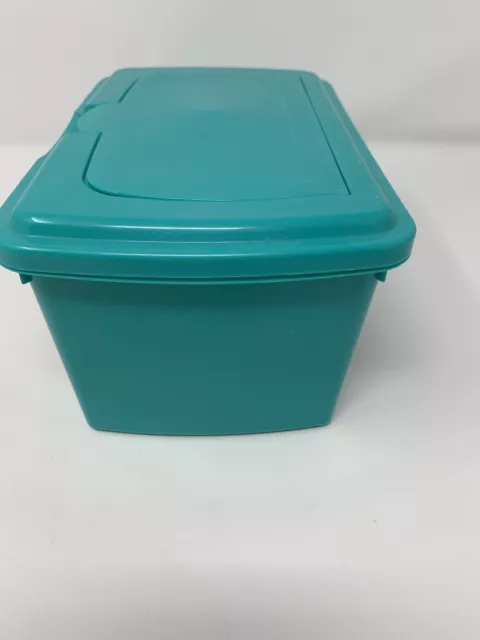 Pampers Baby Wipes Container Tub Refillable Blue Green ( Empty) Pop Up Dispenser 3