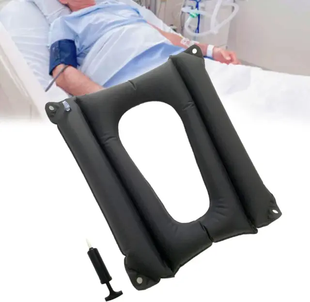 Bedridden Inflatable Cushion, Nursing Bedsore Square Pad for Elderly Disabled, B