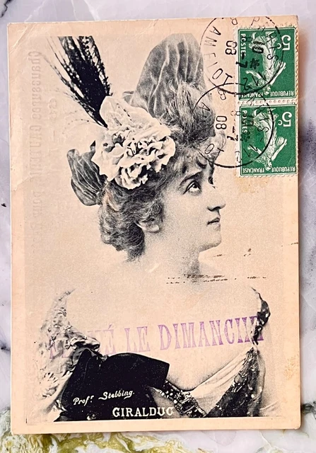 Carte Postale Ancienne de 1906 Carte de Bonne Fête - Dessin Femmes