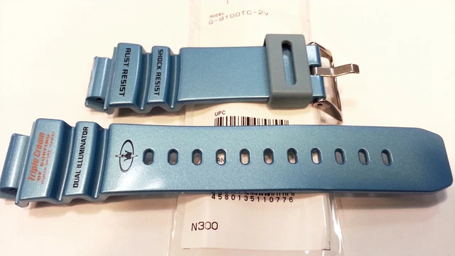 Genuine Casio Replacement Band for G SHOCK GULFMAN G9100TC-2 BLUE TRIPLE CROWN
