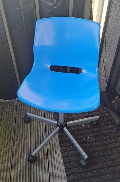 IKEA SNILLE Blue Swivel Desk Office Chair