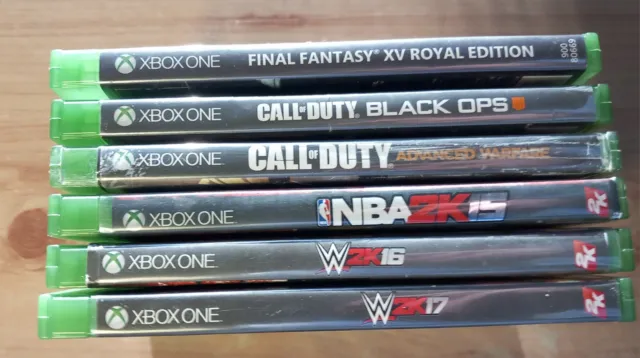 Bundle Of Xbox One Games X 6 Final Fantasy XV Call Of Duty WWE 2k16 & 17 Working