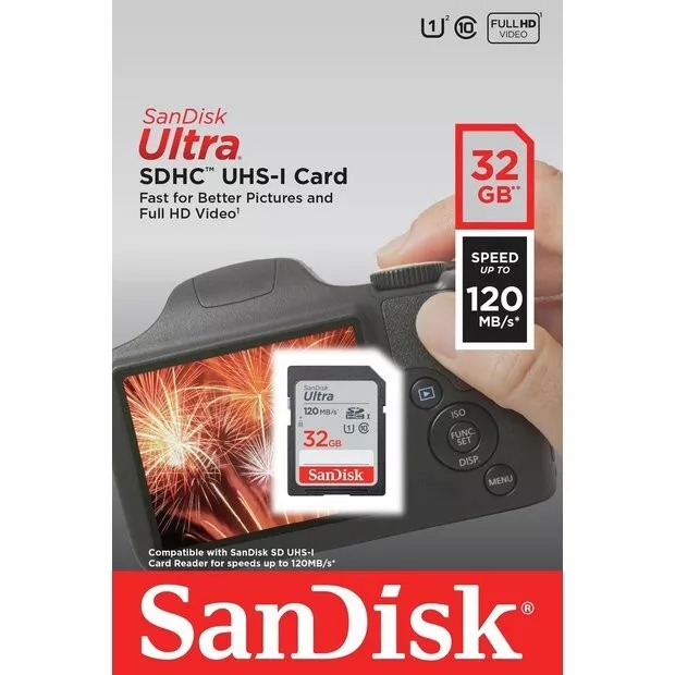 32GB SD SanDisk Memory Card For Canon EOS 450D Digital Camera