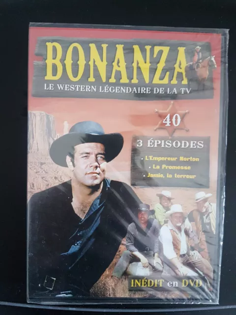 NEUF DVD BONANZA N° 40 WESTERN DE LA SÉRIE TV 3 EPISODES  cow boy far west