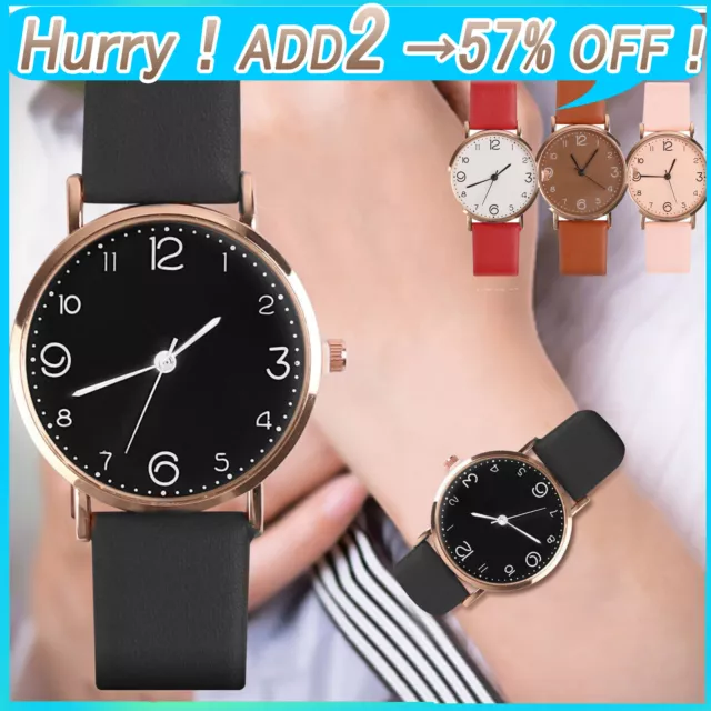 Ladies Wrist Watches Watch Quartz Analogue Womens Steel Leather Casual Gift UK