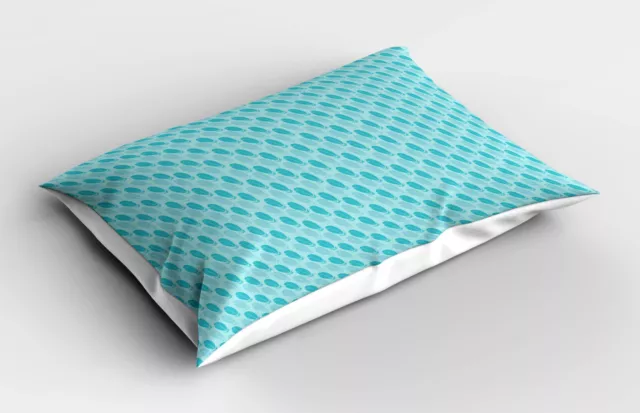 Plumas Funda de Almohada Diagonal plumaje monótono