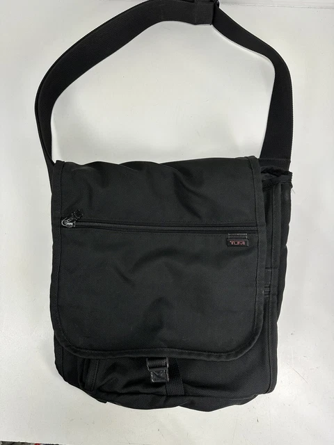 TUMI BLACK Ballistic Nylon Crossbody Messenger Shoulder Bag 2651D3