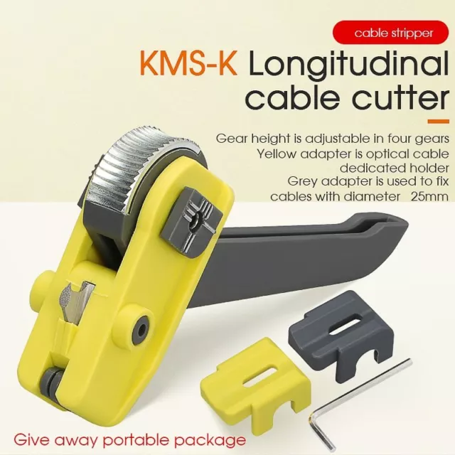 Optical Fiber Tool Longitudinal Stripper Cable Jacket Slitter KMS-K Cable Cutter