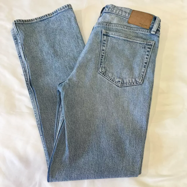 Rag & Bone Peyton Mid Rise Bootcut Light Wash Denim Blue Jeans Stretch Womens 28