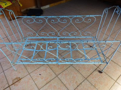 Ancien Lit De Bebe En Fer Pour Future Banquette Ou Deco 1m 33 Long Eur 85 00 Picclick Fr