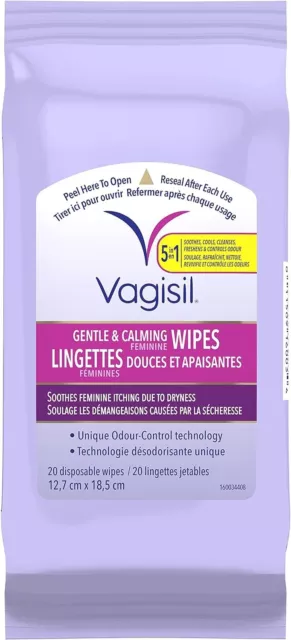 Vagisil Ultra Fresh Daily Feminine Intimate Wipes For Women, Helps Prevent Odour