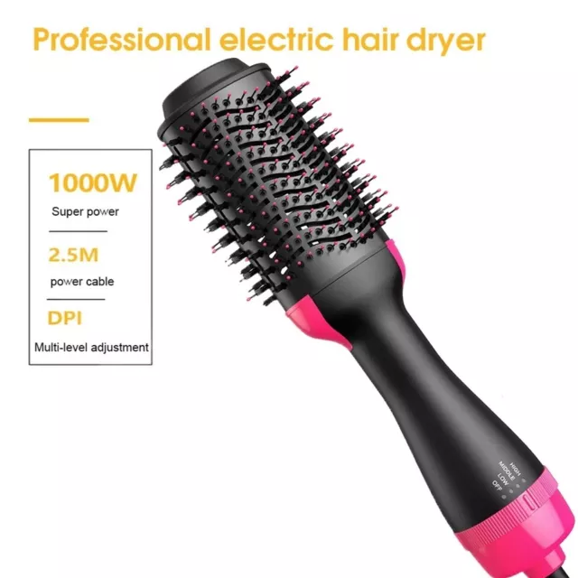 Hot Air Style Curler Hair Dryer Styling Roll Hair Brush Comb Hairdryer