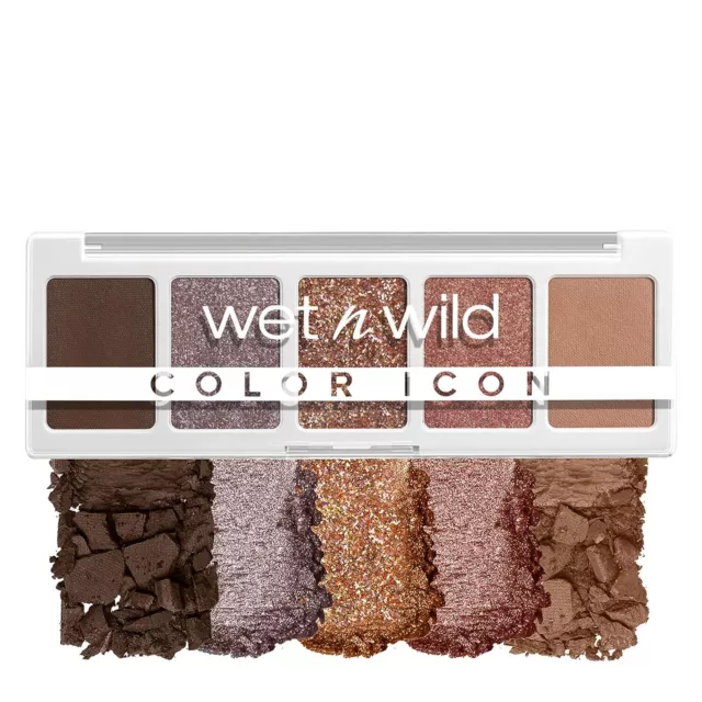 Wet N Wild Color Icon Eyeshadow Makeup 5 Pan Palette, Pink Camo-Flaunt 6g