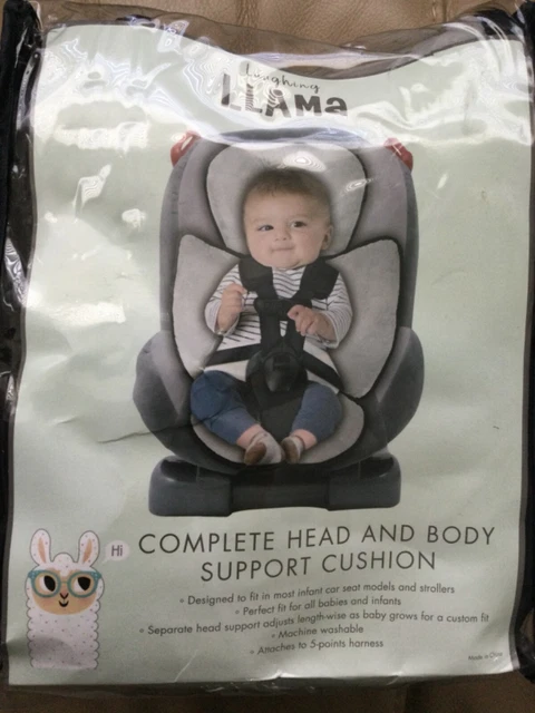 Laughing Llama Baby Head and Body Support Cushion for Car Seat or Stroller