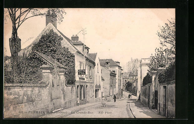 CPA Parmain, La Grande-Rue