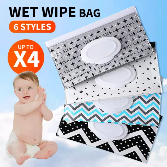 Dispenser Travel Wet Wipe Bag Pouch Baby Care Portable Tissue Case Holder Box