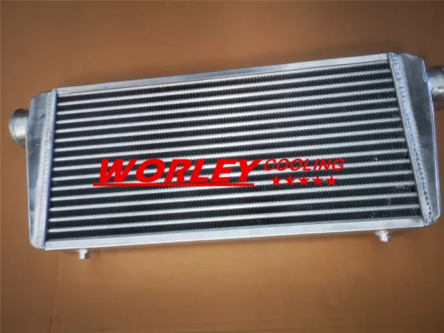 Universal Front Mount Alloy Intercooler Tube&Fin 600x300x80mm 3" In/Outlet 76mm