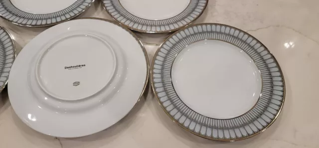 Philippe Deshoulieres Arcade 10.5" Dinner Plate with Gold Rim