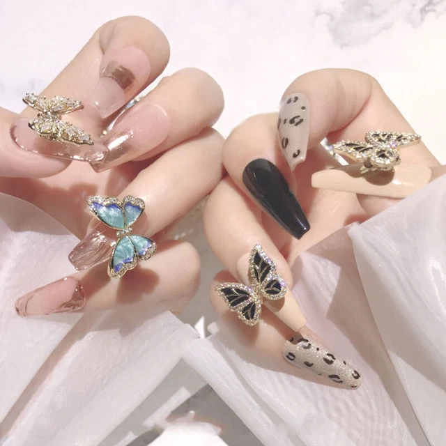 Ongles Manucure Décor 3D Cristal Papillon Ongle Bijoux Ongle Strass Sh ,
