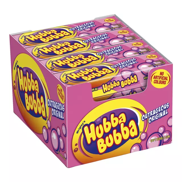 Hubba Bubba Outrageous Original x 20 Soft Bubble Gum Party Favors Bulk Chews