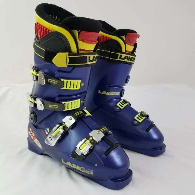 LANGE X9 ZERO Downhill Ski Boots Alpine Men’s Size 12 Blue Yellow 340mm *READ s-l1200.jpg main image 4