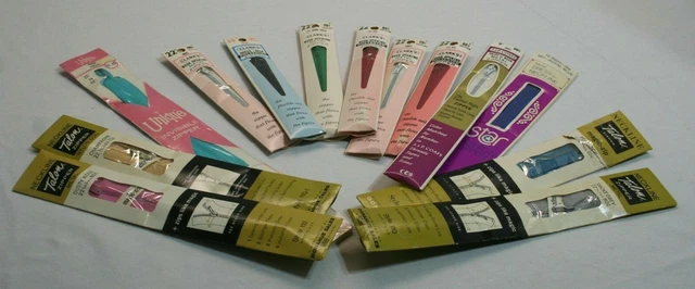 Lot Of 13 New Vintage Zippers Talon Clarks J & P Coats Star Metal & Nylon