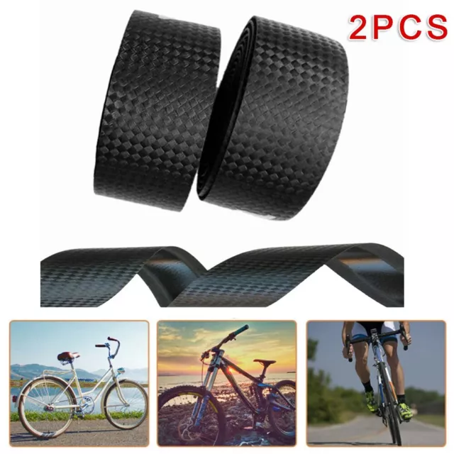 2er Set Fahrradgriffe Lenkerband aus PU Leder und EVA Material schwarz