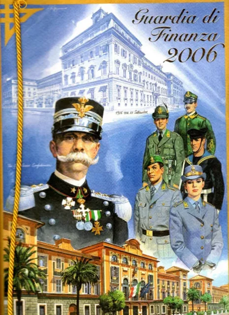 Calendario Storico GDF GUARDIA DI FINANZA ANNO 2006 con busta e cordoncino NUOVO