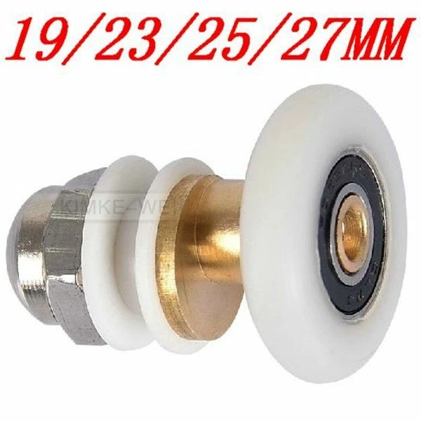 5x Partiality Shower Door ROLLERS /Runners/Wheels/Pulleys diameter 19/23/25/27mm