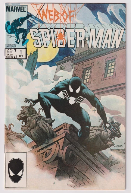 Web of Spider-Man #1 1985 NM- 9.2 Marvel Charles Vess Cover Jim Mooney Art