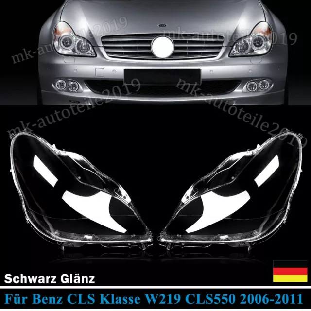 Streuscheibe Scheinwerferglas Abdeckung Linse Für Mercedes W219 CLS 06-11 L+R DE