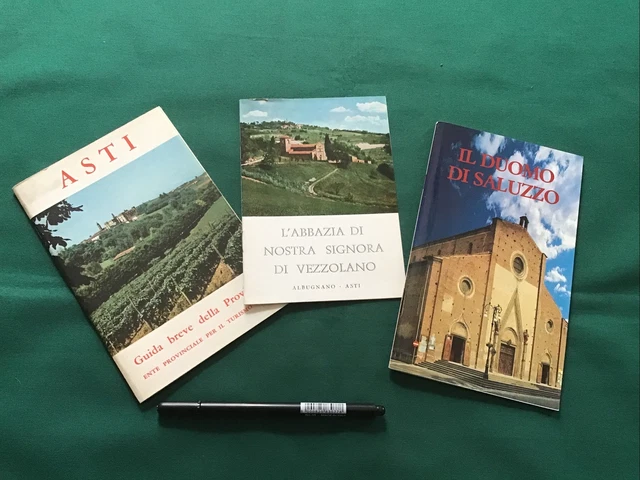 Tre guide illustrate località piemontesi.