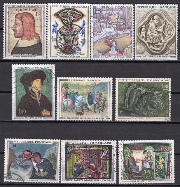 Lot De 500 Timbres De France Grands Formats - Oblitérés, Pour Collectionneurs