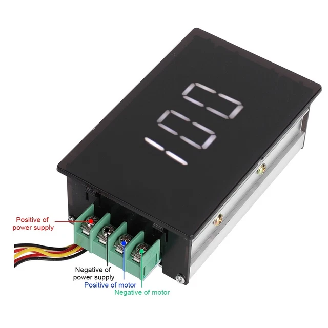 15A DC Motor Speed Governor 6V 12V 24V 36V 48V Digital Display Regulator