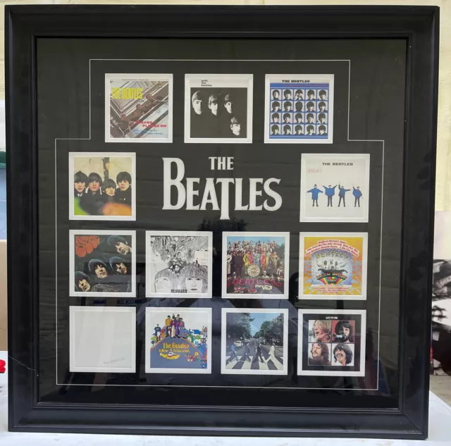 Original 2012 The Beatles 13 Albums Framed Display
