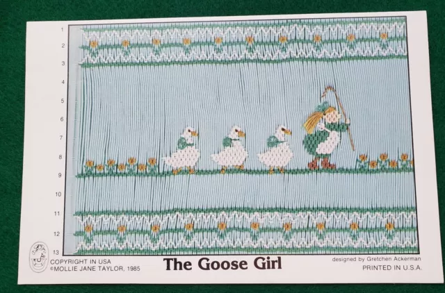 Smocking Plate The Goose Girl by Mollie Jane Taylor Preowned