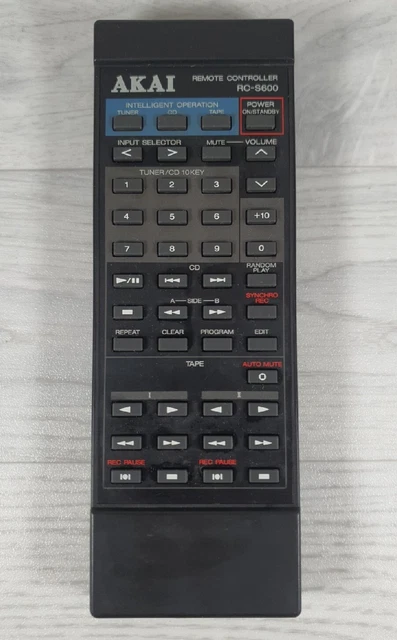 GENUINE ORIGINAL AKAI RC-S600 Audio Sound Hi-Fi Midi System Remote ...