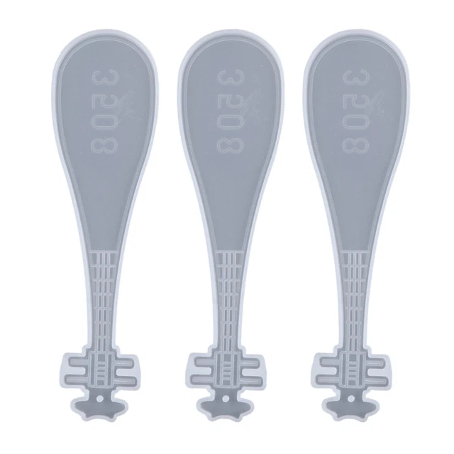 3 Stück Crystal Drops Blank Lesezeichen Silikagelform Kreative Lesezeichen DIY