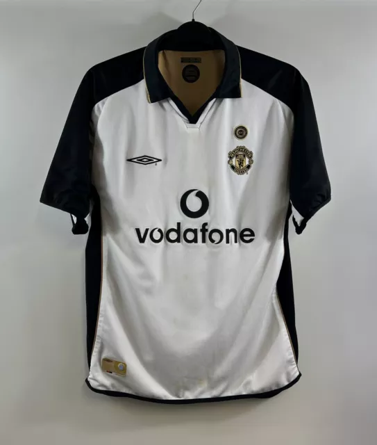 Manchester United Centenary Away Football Shirt 2001/02 Adults Large Umbro F143