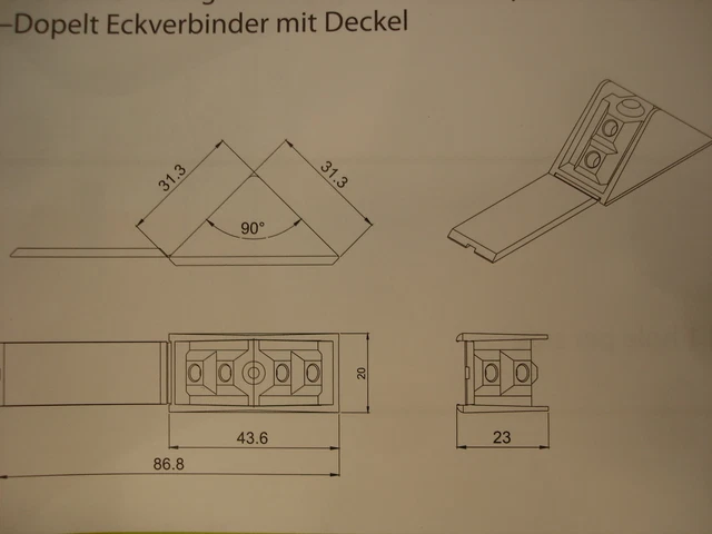 10x Edelstahl Eckverbinder - Möbel Winkelverbinder Mit Schrauben