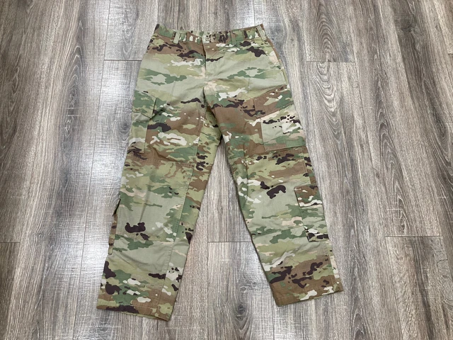 US ARMY Combat Pants Multicam OCP Camo Insect Shield Medium Short USGI BDU