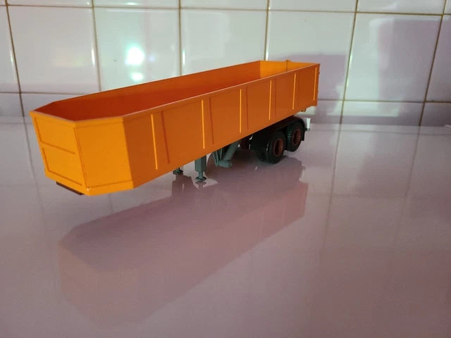 Remorque Porte-voiture Miniature 1/43, Argent, Métal, Pour Voiture De Sport, édition Limitée