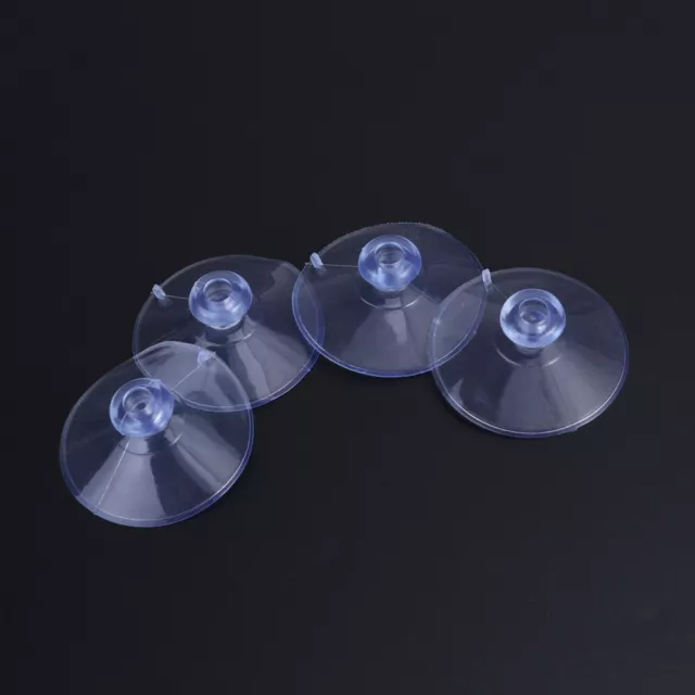 30pcs PVC Clear Round Suction Cups Reusable Plastic Sucker Pads without Hooks