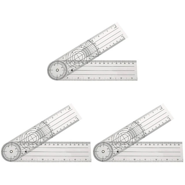 Small Elbow Ruler 3 PCS RULER Pvc Elbow Measurement Tool Rotary Angle Goniometer £9.89 ...
