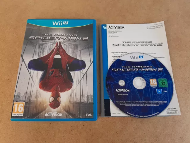 The Amazing Spiderman 2 (Nintendo Wii U) VGC Rare UK PAL Game, PEGI 16