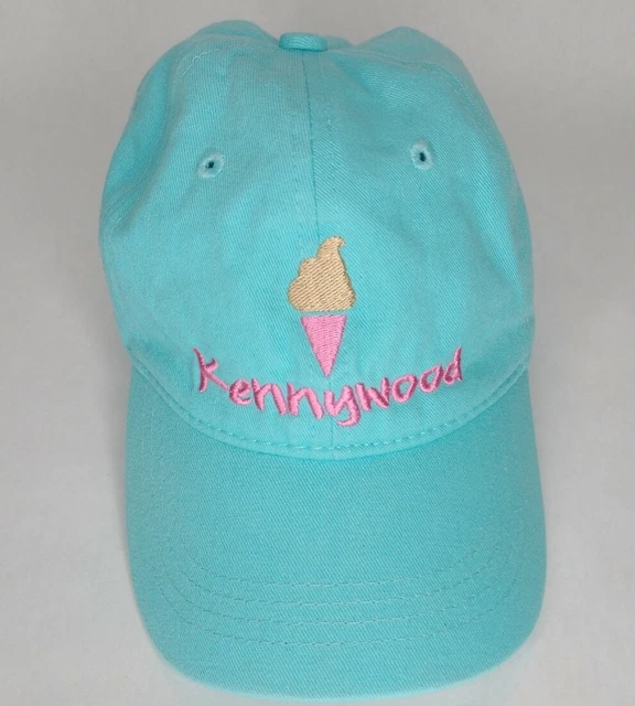 Kennywood Amusement Park Blue Youth Girls Adjustable Embroidered Logo Hat