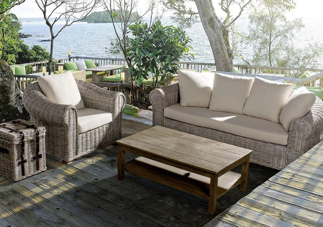 Divano Rattan Sintetico Salotti In Vimini Per Esterno Rattan